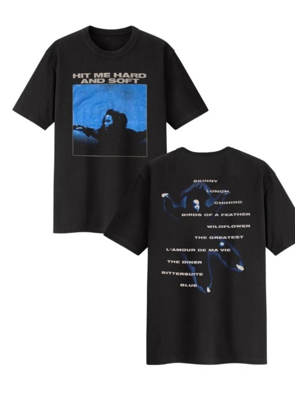 Hit Me Hard And Soft Graphic Tee Pop Music Album Tracklist T Shirt